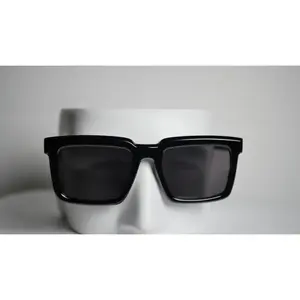 Dixie Bold Modern Square-Frame Sunglasses with Burgundy Matte Finish & Oversized Black Lenses for Full UV Protection