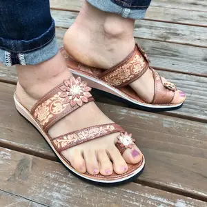 Mexican Leather Handmade Sandals - Mujer Mexicano for Women, Classic Design, Comfortable Fit