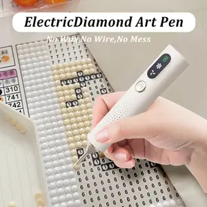 Rechargeable Electric Diamond Painting Pen, Adult Diamond Art Tool, Additions for Diamond Art, Durable Performance, 500Mah Battery, Adjustable 2-Speed Settings, Craft Tool, a Convenient Choice for Creative Gifts, Perfect for Birthdays Or Holidays
