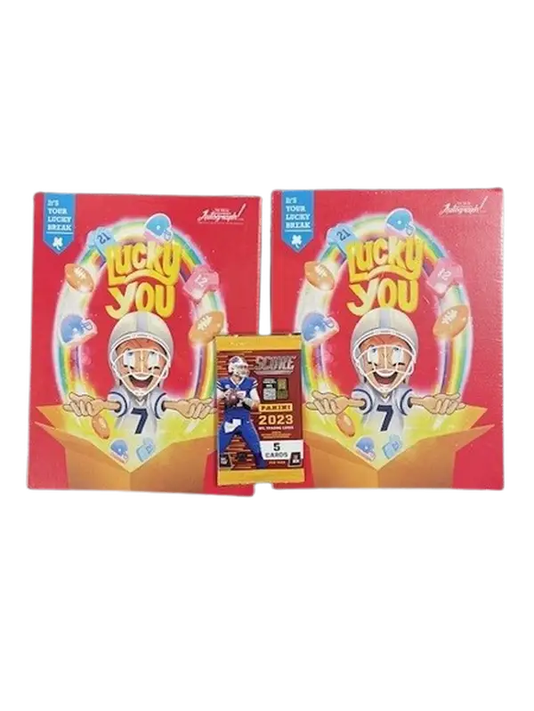 2023 Score Football Cards and (2) Signed Mini Helmet (PYT)