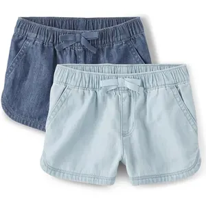 Cute Girls Children Apparel The Children's Place Baby Girls' and Toddler Pull on Chambray Shorts