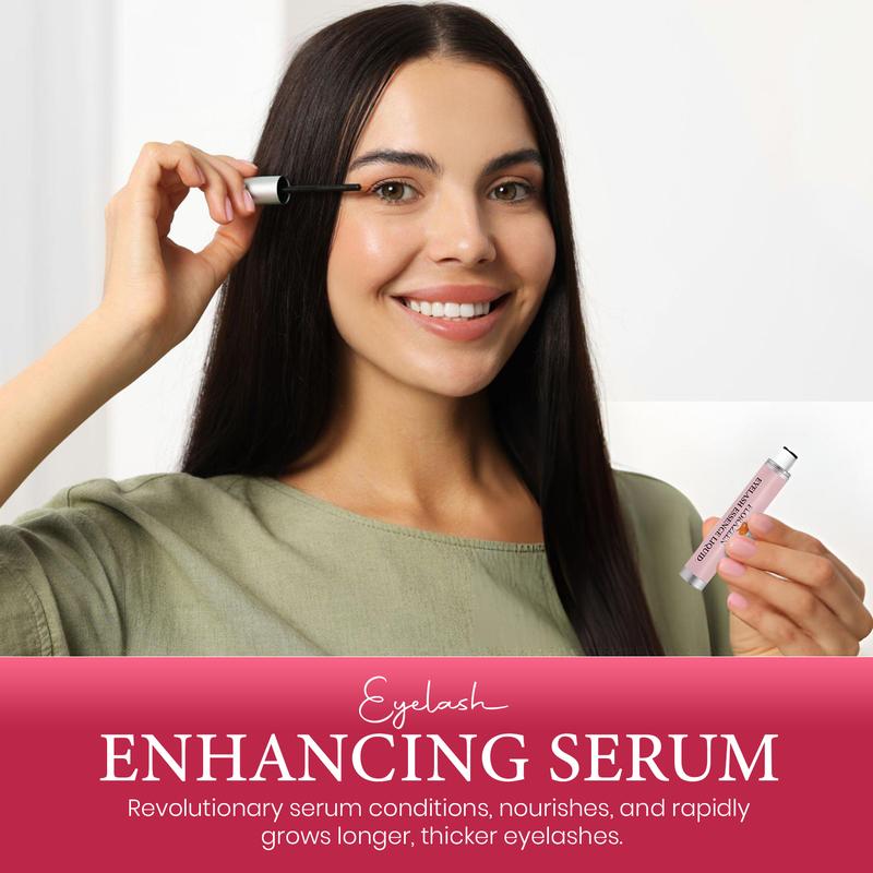 Florazeen Eyelash Essence Liquid - Lash Boosting Serum for Beautiful, Healthy, Strong Eyelash Growth Brush Daily