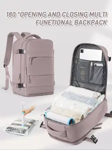 Women's Fashion Backpack, Ryanair Easyjet Approved Luggage Bag,  Casual Daypack Small Hiking Backpacks, Vacuum Compression Pouch & Manual Pump, Casual Daily Use Shoulder Bag, Casual Travel Backpack