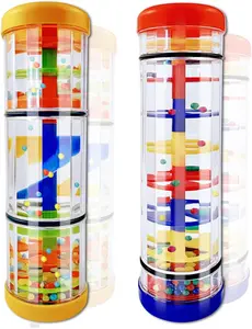 Baby Rain Stick Musical Rattle Toy, Sensory Development Shaker Instrument for Infants & Toddlers