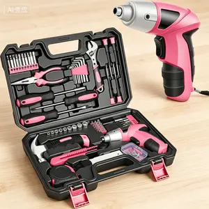 151-Piece Home Tool Kit with USB Rechargeable Electric Screwdriver, Cordless Drill Set for Household Repairs, DIY Projects, and General Maintenance