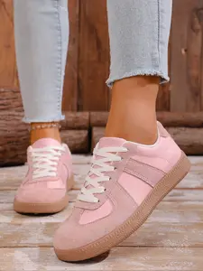 Women's Striped Casual Low-Top Athletic Sneakers, Comfortable Walking Shoes, Ideal for Daily Wear and Outdoor Activities, Fashionable Women's Design, Trainer, Athletic Lightweight Sneakers