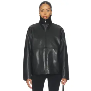 EAVES Jorunn Leather Jacket in Black
