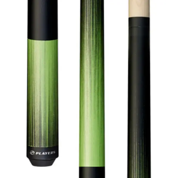 McDermott Cues Players Hard Rock Maple Billiards Cue, Lime & Black, 15" Professional Taper, Custom 5/16 x 18 Secure Joint, Lifetime Guarantee, Modern, Pool Play, Wrapless Grip, Cue Tips