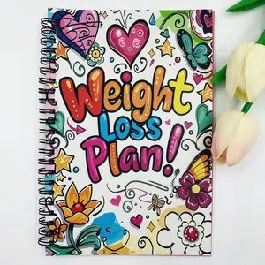A5 Weight Loss Diary, Designed for Fitness Enthusiasts. This Weight Loss Diary Combines Scientific Documentation with Athletic Aesthetics To Help You Manage Your Weight Efficiently, Track Your Progress and Build Your Ideal Body, Spiralboundnotepad Planner