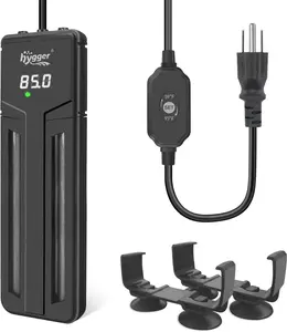 hygger Aquarium Heater,Submersible Fish Tank Water Heater Double Quartz Explosion-Proof with for Freshwater Saltwater Tank Submersible Quartz