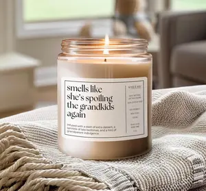 Grandmom Gift, Personalized Gift for Grandma, Grandmother Birthday Gift, Smells Like She's Spoiling the Grandkids, Grandparent Candle