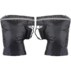 Motorcycle Handlebar Gloves Muff for Cold Weather Waterproof Riding Mittens Windproof E-Bike Handguards Hand Protectors Covers Winter Warm Cotton Handle Cover Gloves-