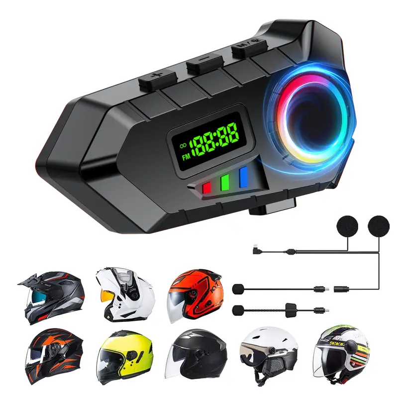 bluetooth speakers for shoei helmet For Moman H2/H2 Pro OnlyBluetooth Motorcycle Speaker with 2-in-1 Soft and Hard Microphones providing convenient storage for your CHIPS XV bluetooth motorcycle helmet speakers -