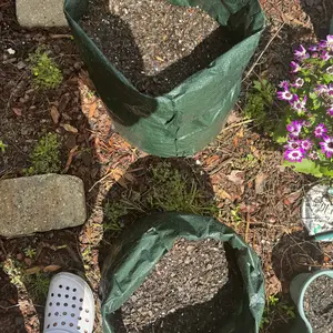 Potato Planting Bags 10 Gallon – Durable Garden Grow Bags with Ventilation Flap & Carrying Handles, Set of 3