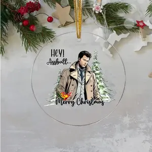 Acrylic Supernatural Castiel Ornament, Supernatural Ornament, Supernatural Gifts For Her, Supernatural Merch, Supernatural TV Ornament