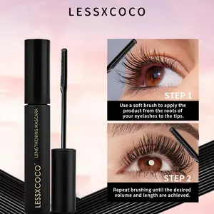 [LESSXCOCO] Lengthen and Curl Lashes to a New Level, Long-Lasting, Extensionist Makeup Mascara， Waterproof And Non-Smudged,  EyelashBlack