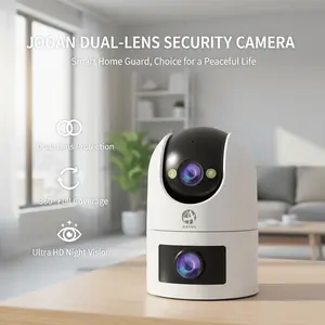 JOOAN 3MP Outdoor WiFi  Camera, 360° PTZ Dual Lens with AI Motion Tracking, Color Night Vision & Spotlight, Waterproof Home  Cam Security