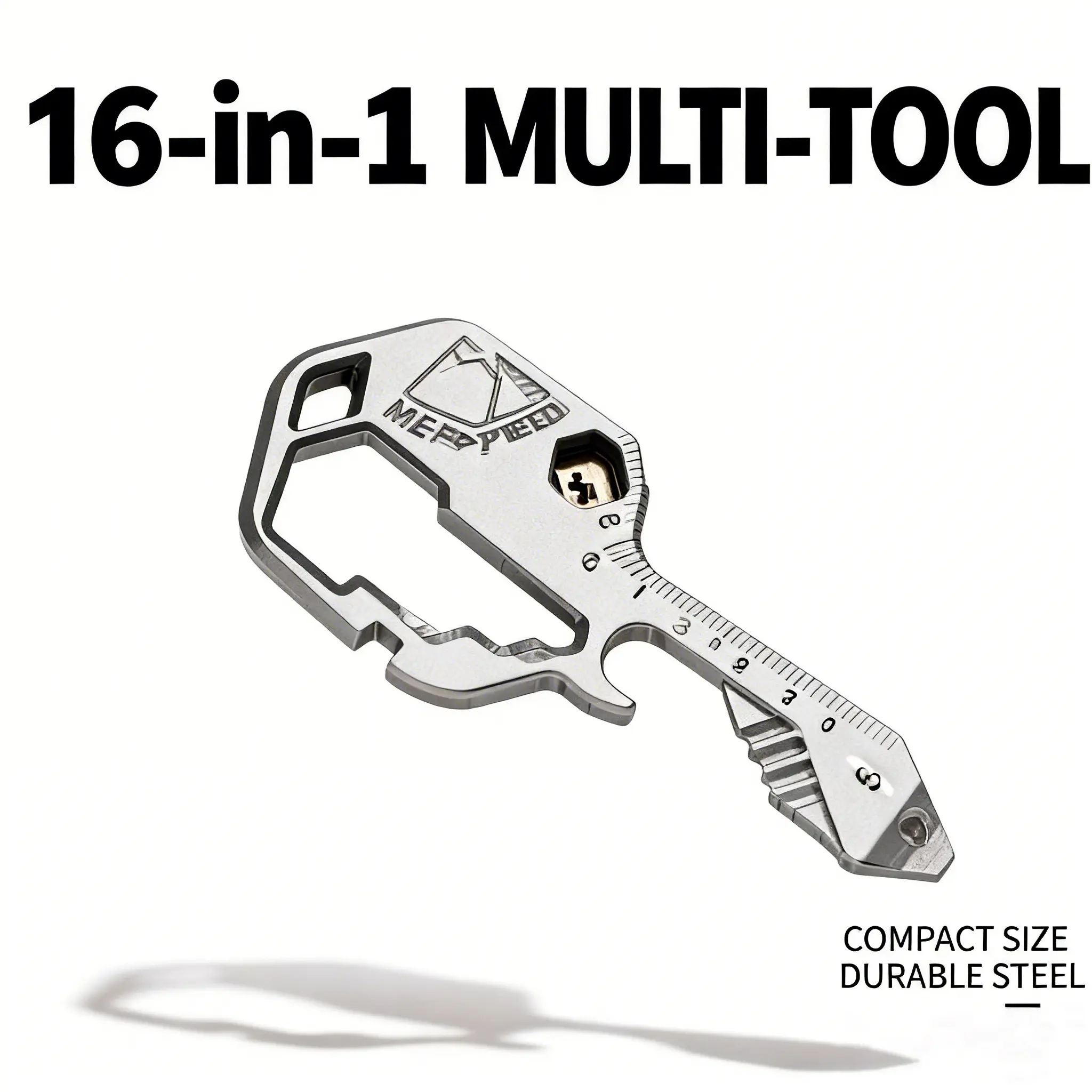 Portable EDC Keychain Multitool,16+ Functions Stress Bottle Opener, hand Screwdriver,Wrench,Box,Cutter, gift,for Everyday Carry home with Screwdriver, Wrench, and Box Cutter for Travel, Outdoor,and Everyday Use,