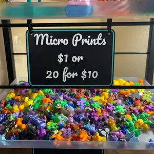 First Level Authorized Seller Colorful Collectible Animal Design Art Figurines - 15-40% Smaller Micro Prints, Artistic Home Decor Ornaments, Affordable Home Supplies - $1 Each or 20 for $10