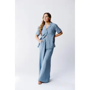 Washable Silk Wide-Leg Pants