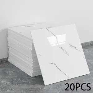 26-year-old new model - 20 pieces of marble peeling and pasting wall tiles - waterproof bathroom, kitchen, living room tiles - self-adhesive backing board, gray and white marble patterns - easy to install, no need for glue - suitable for modern, tradition