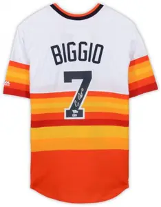 Framed Craig Biggio Houston Astros Autographed Rainbow Replica Jersey - Fanatics Authentic Certified