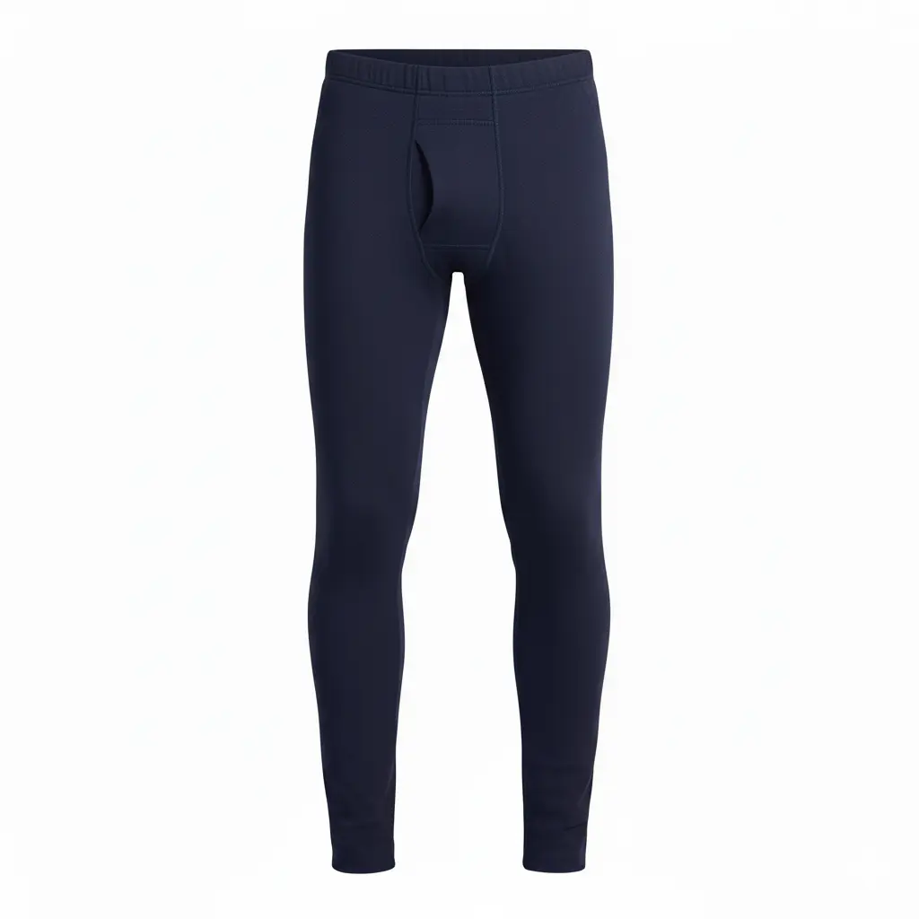 Lightning Thermal Base Layer Bottoms Menswear 100% Merino Wool Machine Washable Ankle Length Functional Fly Garment