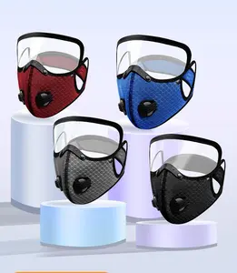 Includes shipping cost. 2026 new outdoor cycling protective face mask/sports mask with filter inserts for dust protection and warmth; removable protective lenses.