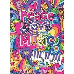 USED-Notebook Doodles Peace Love and Music Guided Journal by Volinski, Jess (Hardcover)