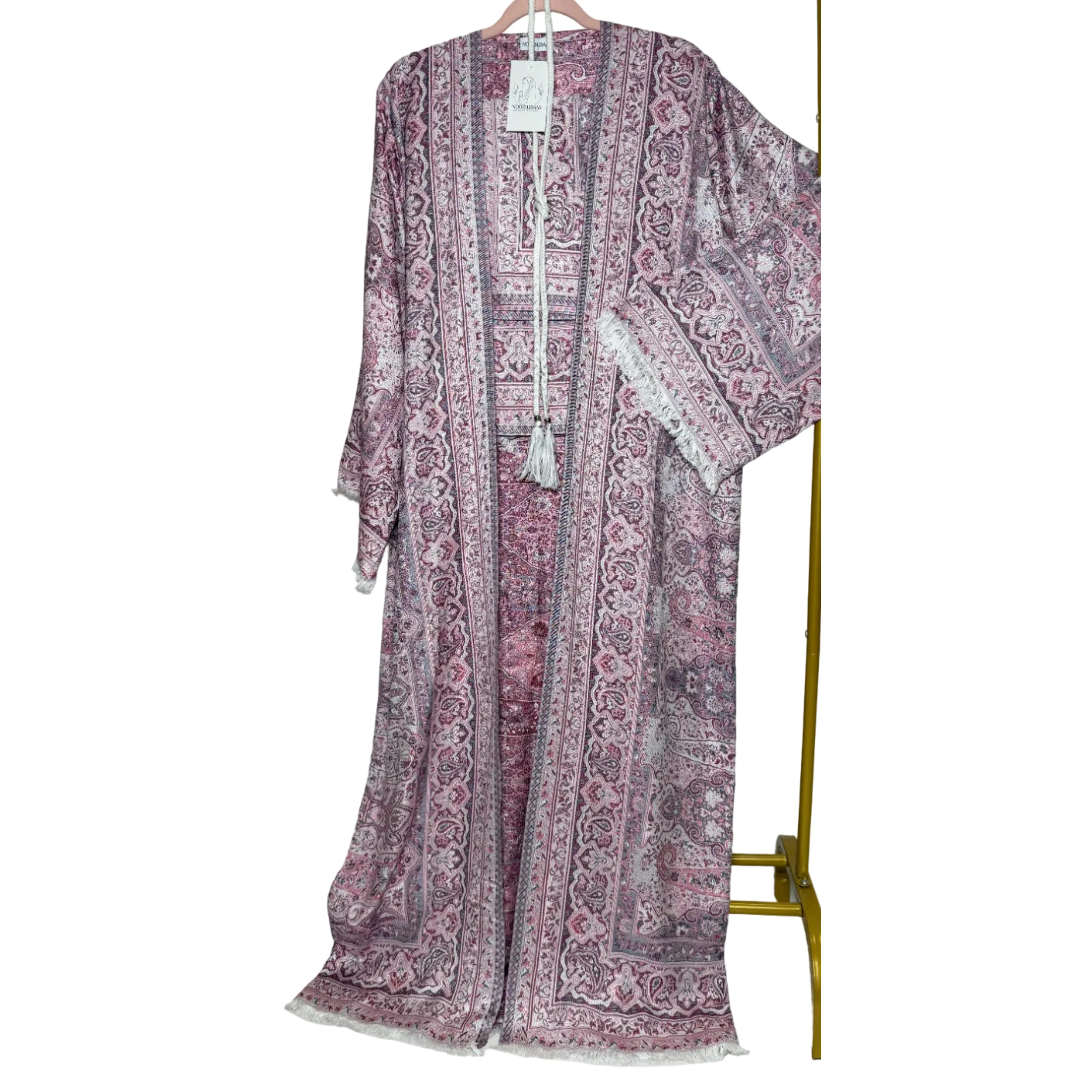 Vintage Rosewood- Pashmina Abaya