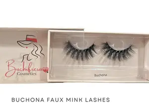Buchifresa Cosmetics Faux Mink Eyelashes - Handmade with Love and Care, Reusable up to 15 Times - Makeup, Lash Extensions