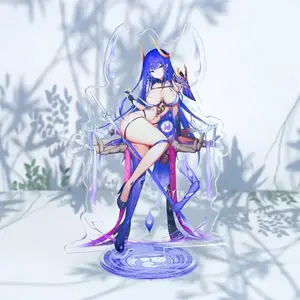 Game Impact New Stand Figure Acrylic Yelan Chevreuse Navia Xiao Cosplay Model Plate Desk Decor Fans Friend Gift