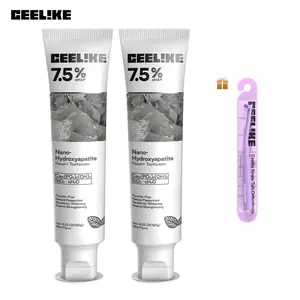 【CEELIKE】 Oral Protection Bundle: 2 Hydroxyapatite Repair Toothpastes & 1 Orthodontic Toothbrush for Double Thoughtful Teeth Care