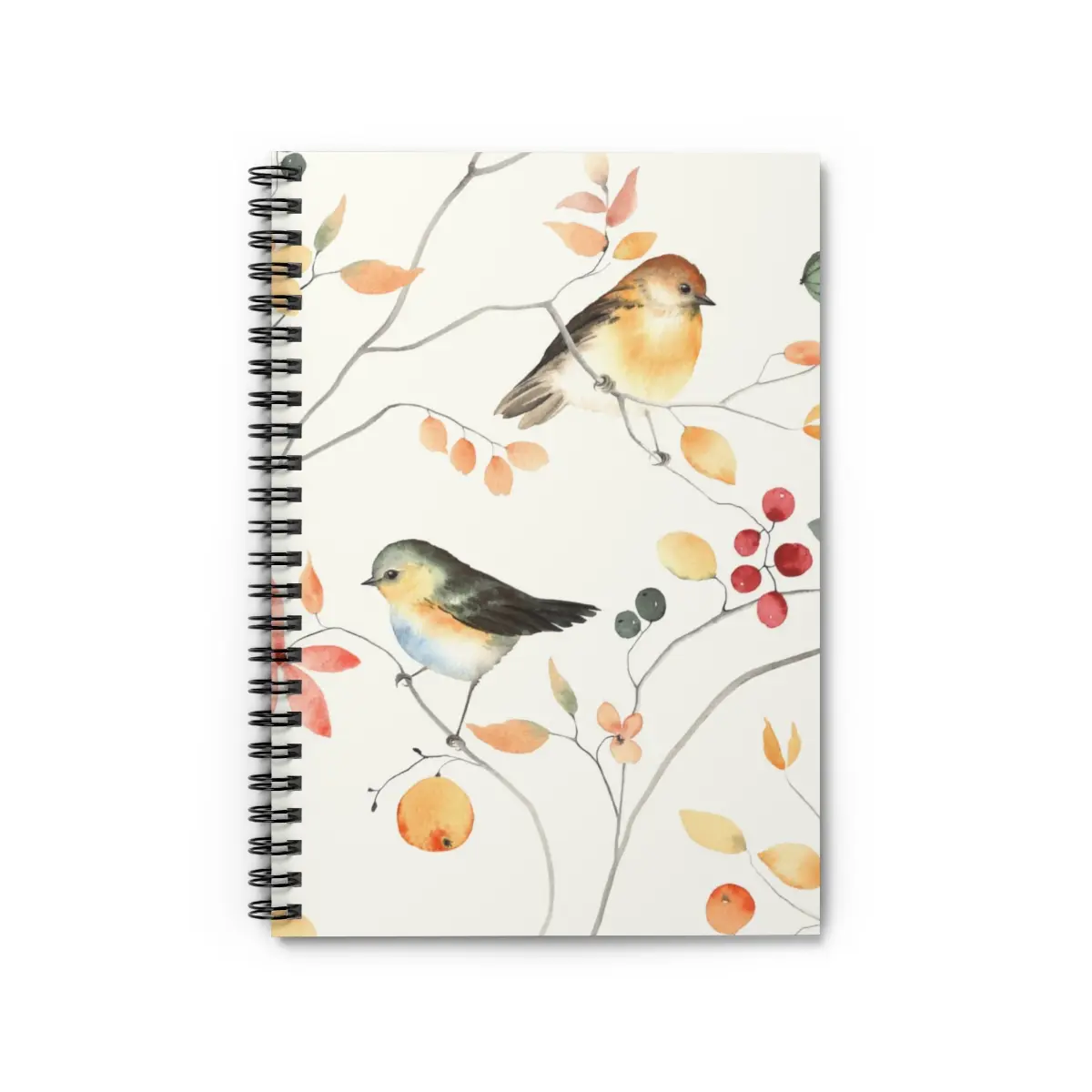 Nature Birds Spiral Notebook - Ruled Line
