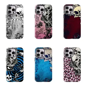 Monster Dark Gothic Phone Case with Skull Pattern - Shockproof and Protective Cover - Subculture Trendy Style for iPhone 16/15/14/13/12/11/17 ProMax Plus for Samsung phones, suitable for both men and women, Perfect Gift for Women Men.A gift for the fans
