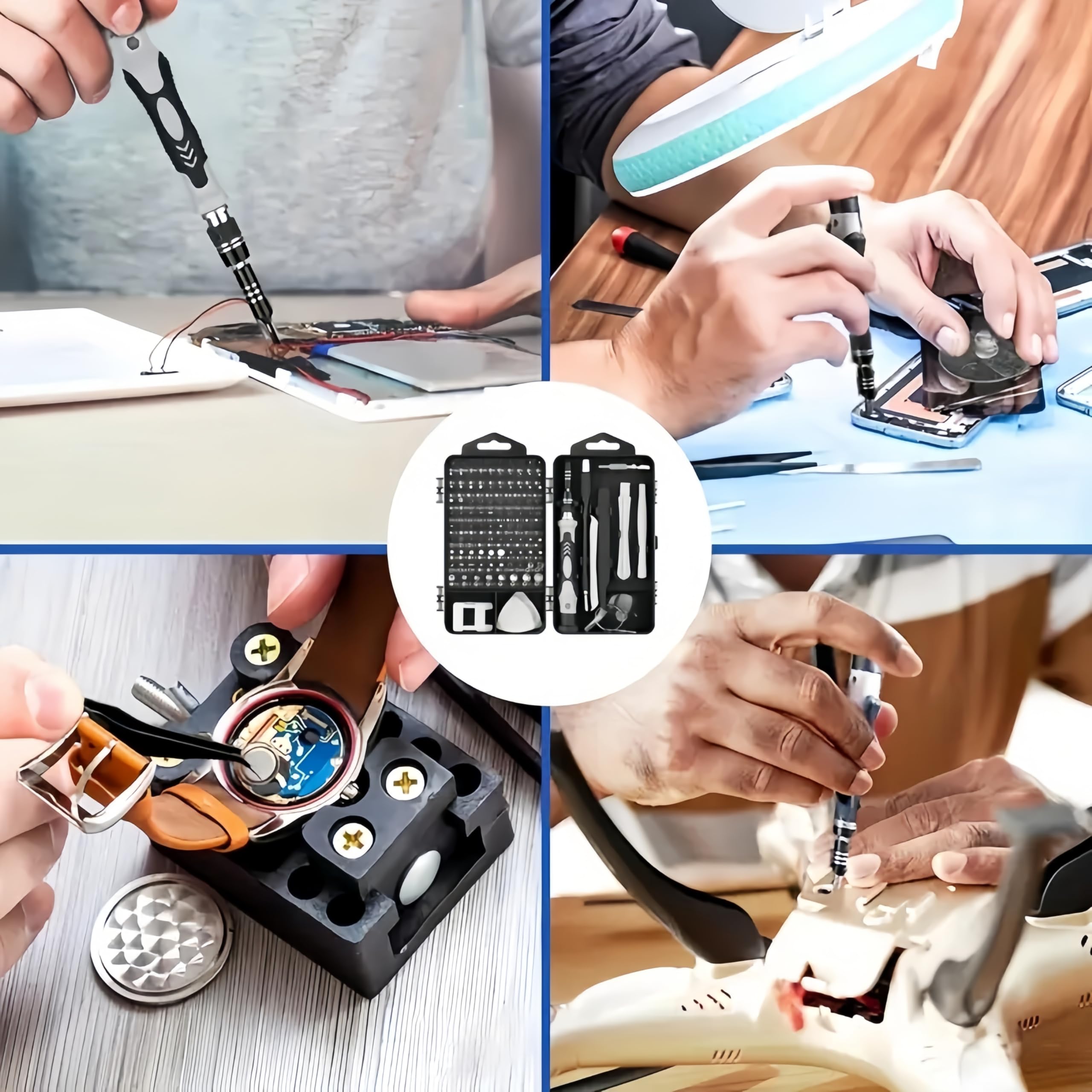Precision Screwdriver Set | Professional Electronics Repair Kit for Phones | Flexible Shaft Magnetic Bits | Laptops, Watches, Game Consoles & Eyeglasses |Home Must-Have！