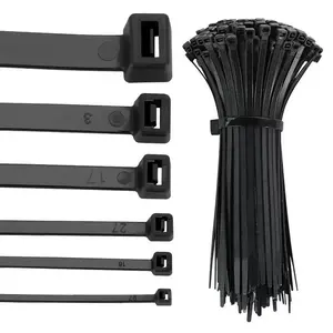 High-Strength Nylon Cable Ties, Plastic Tensioners for Bundling, Self-Locking & Straps, Fixing Buckles, Dog Ties