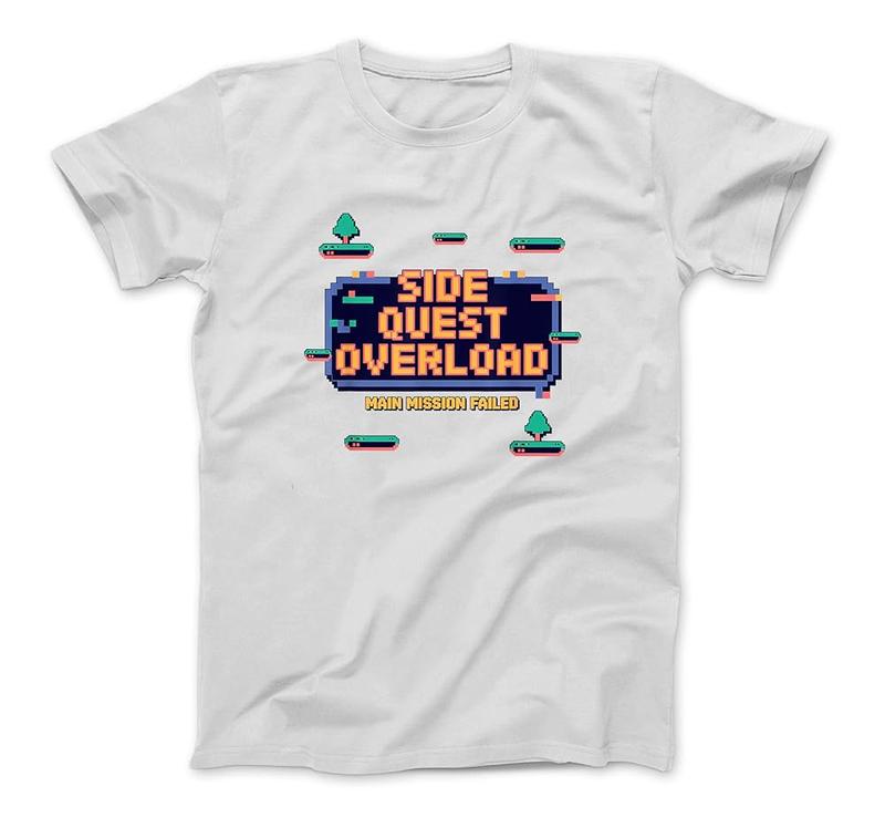 Side Quest Overload: Main Mission Failed, Funny Gaming Adhd T-Shirt