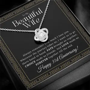 31 Year Anniversary Gift For Wife Necklace, 31 Year Anniversary Gifts, 31 Year Wedding Anniversary Gift Ideas, 31st Wedding Anniversary Gift For Her
