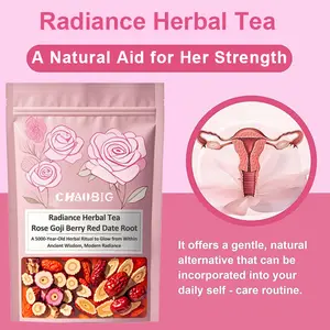 CHAOBIG Radiance Herbal Supplement -Hormone Balance Supplement - Herbal Support for Menstrual Relief-Rose Goji Berry Red Date Root Supplement