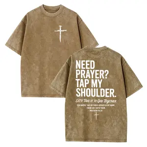 Need Prayer Tap My Shoulder Shirt, Bible Verse Tee, Church T-shirts, Trendy Christian Gift