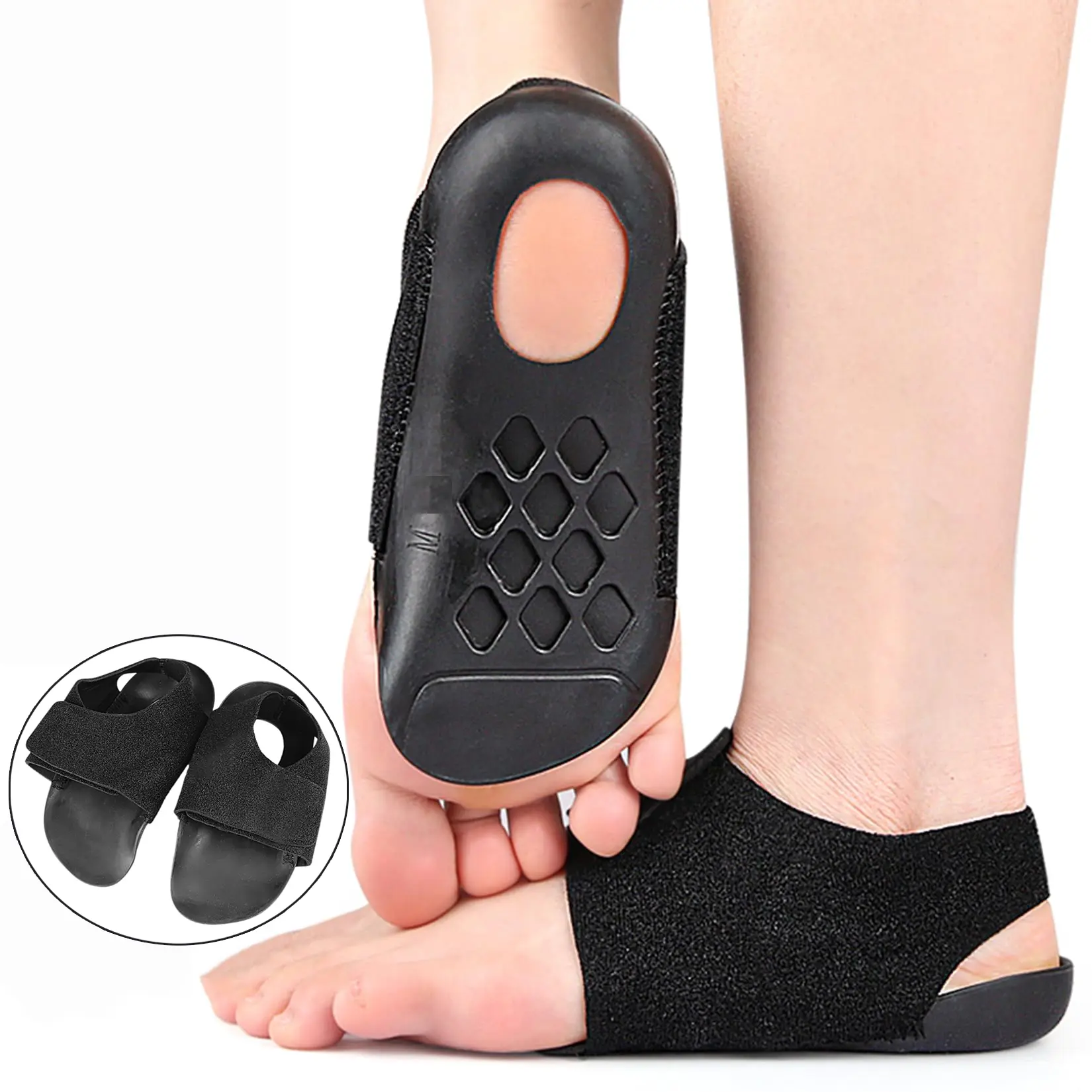 2 Count (Pack of 2) Sturdy Orthotic 3/4 Length Arch Support Insoles, Breathable Anti-Slip Cushion Shoe Inserts with Orthotic Fit for Flat Feet, Plantar Fasciitis, Heel Pain Relief, Daily Walking & Sports