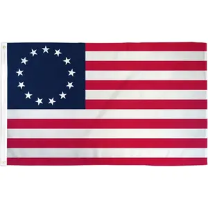 13 Star Historical Betsy Ross American Flag 3x5ft Premium Polyester 13 Original Colonies True Patriotism Exceptional Craftsmanship Vibrant Colors Proud Heritage HIS-BETSYROSS