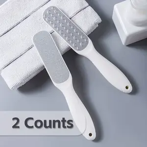 2 Counts Foot Files,Double-Sided,Callus Remover,Salon Immediately Reduces calluses and Corns to Powder for Instant Results,Removes Damaged and Hard Skin,Safe Tool