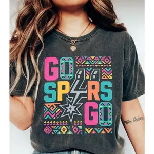 Spurs Player Retro Skyline T-Shirt, Basketball Shirt