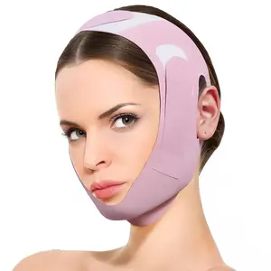 V-Line Lifting Chinstrap, V-Line Mask, Chinstrap for Sleeping, Reusable Face Strap, Chin Up Patch, Adjustable Jawline Shaper Belt, Jaw Exerciser to Prevent Sagging