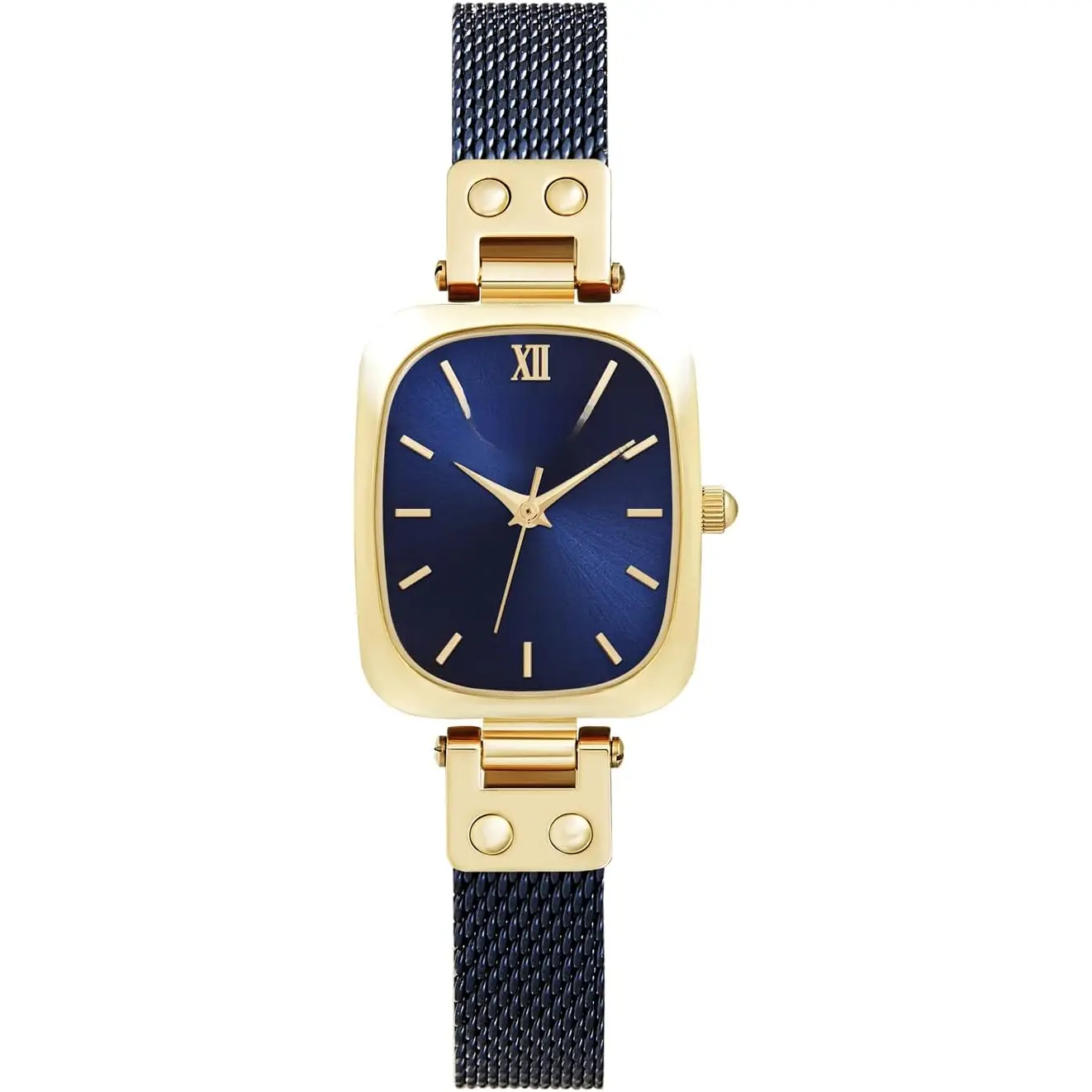 Dainty Women's Wrist Watch, Rectangle Watches for Women, Womens Watch with Stainless Steel Bracelet or Leather Band