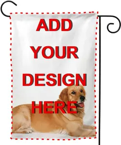 Custom Pet Garden Flag for Outdoor Personalized Cat Dog Yard Flags Decor Customized Flag Add Your Own Picture Text House Lawn Banner Double Sided Home Wall