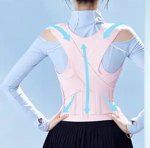 Adjustable Posture Corrector for Men Women, Breathable Upper Back Shoulder Support Brace, Comfortable Spine Straightener Belt to Improve Posture and Relieve Back Pain, Daily Wear Body Posture Correction Equipment