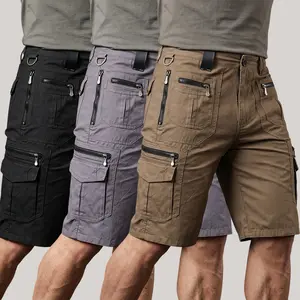 3 pairs of men’s tactical shorts — outdoor multi-pocket cargo shorts, quick-dry hiking shorts, fishing/camping/travel golf durable work shorts outdoorfun